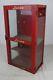 Vintage Lance Crackers Red Metal & Glass Store Display Snack Cabinet 26.5 T