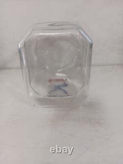Vintage Lance Glass Peanut Cracker Countertop Advertising Store Jar With Metal Lid