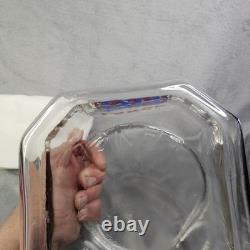 Vintage Lance Glass Peanut Cracker Countertop Advertising Store Jar With Metal Lid