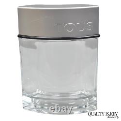 Vintage Large 12 Glass Dummy Bottle Tous Man Cologne Perfume Store Display