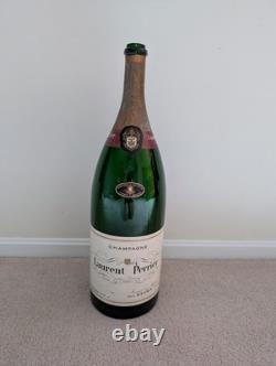 Vintage Laurent Perrier Giant Store Display Glass Wine Bottle Empty 25