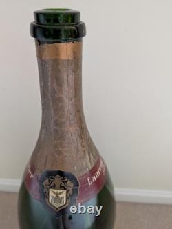 Vintage Laurent Perrier Giant Store Display Glass Wine Bottle Empty 25