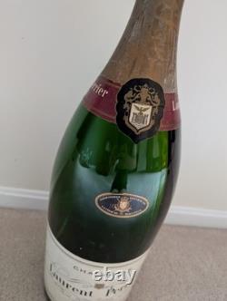 Vintage Laurent Perrier Giant Store Display Glass Wine Bottle Empty 25