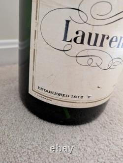 Vintage Laurent Perrier Giant Store Display Glass Wine Bottle Empty 25