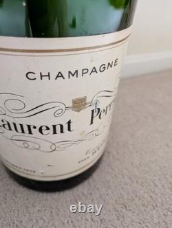 Vintage Laurent Perrier Giant Store Display Glass Wine Bottle Empty 25