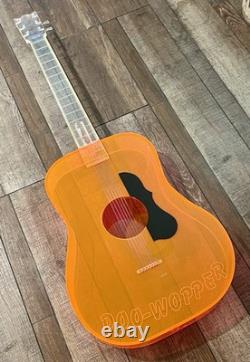 Vintage Lucite Guitar Store Display DOO-WOPPER Music Record Shop Advertising