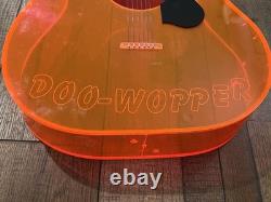 Vintage Lucite Guitar Store Display DOO-WOPPER Music Record Shop Advertising