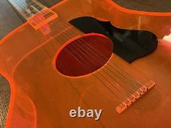 Vintage Lucite Guitar Store Display DOO-WOPPER Music Record Shop Advertising