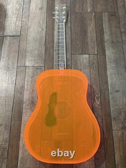 Vintage Lucite Guitar Store Display DOO-WOPPER Music Record Shop Advertising