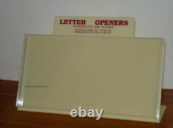 Vintage Lucite Letter Openers Point of Purchase Counter Top Display with Openers