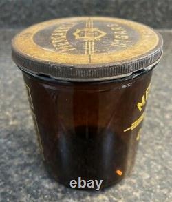 Vintage MERCANTILE CIGARS Tobacco Amber Glass Jar Country Store Counter Display