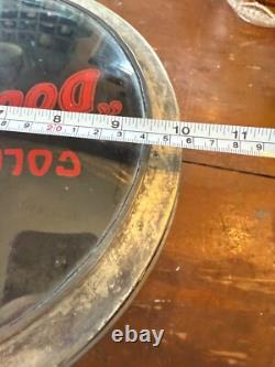 Vintage Marshmallow Tin Collins Double Fluff Rare Store Display with Glass Lid