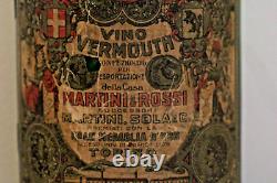 Vintage Martini & Rossi Vermouth Large Store Advertising Display Glass Bottle