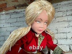 Vintage Mechanical Animatronic Christmas Store Window Display Young Girl toy Che