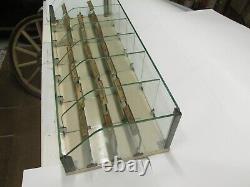 Vintage Morrow Brake Bicycle Glass Counter Top Store Display Rack Shelf