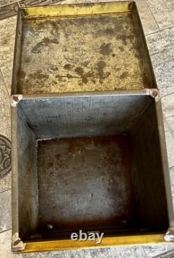 Vintage National Biscuit Company Tin Advertising Store Display Box Glass Window