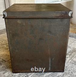 Vintage National Biscuit Company Tin Advertising Store Display Box Glass Window