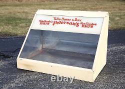 Vintage Nut Warmer Peanut Kitchen Lighted glass Display case general store candy