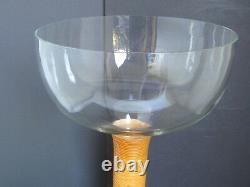 Vintage Oversize Display Champagne Glass with Rattan Wrap around Stem 17