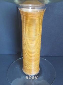 Vintage Oversize Display Champagne Glass with Rattan Wrap around Stem 17