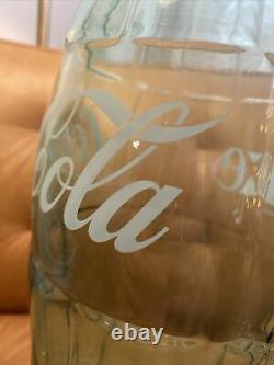 Vintage Oversized Coca Cola Bottle Glass Store Advertising Display 20