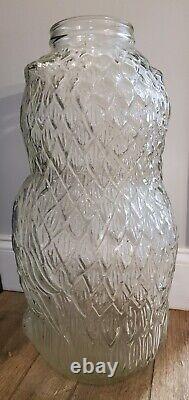 Vintage Owl Jar Glass Container Store Display The Wise Old Owl 21 Inches Tall