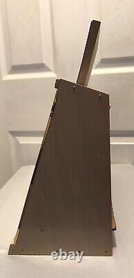 Vintage Pioneer Gay Blades Advertising Knife Cuff Links Wood Glass Display Case