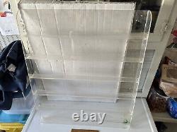 Vintage Plexiglass Wall Display Eyeglasses Sunglasses 6 Shelves