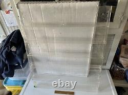 Vintage Plexiglass Wall Display Eyeglasses Sunglasses 6 Shelves