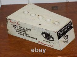 Vintage Private Eye Reading Magnifying Glass Store Display Holder