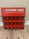 Vintage Rca Electron Tubes Metal Glass Jar Advertising Display