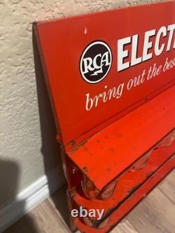 Vintage RCA Electron Tubes Metal Glass Jar Advertising Display