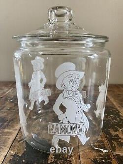 Vintage Ramon's The Little Doctor General/Country Store Glass Counter Bulk Jar