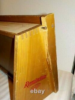 Vintage Remington Hi-speed 22's Wood & Glass Display Case