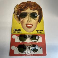 Vintage Rexall Sun Glasses Rare Store Counter Advertising Display