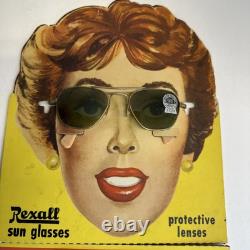 Vintage Rexall Sun Glasses Rare Store Counter Advertising Display