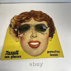 Vintage Rexall Sun Glasses Rare Store Counter Advertising Display