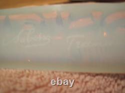 Vintage Sabino Opalesence Art Glass Store Display Sign Dealer Plaque Very Rare