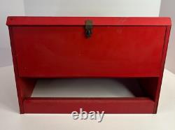 Vintage Simonds Rotary Files Glass Advertising Display Case Fitchburg, Mass