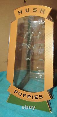 Vintage Small Hush Puppies Clear Plexiglass Store Display, VERY NICE