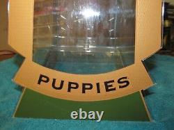 Vintage Small Hush Puppies Clear Plexiglass Store Display, VERY NICE