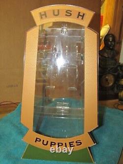 Vintage Small Hush Puppies Clear Plexiglass Store Display, VERY NICE