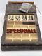 Vintage Speedball Calligraphy Pen Nibs Advertising Wood Glass Display Case