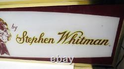 Vintage Stephen Whitman's Chocolates Lighted Glass Candy Sign-store Display USA