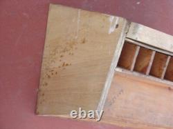 Vintage Store Counter Wood Glass Cabinet Display Case Hard Rubber Ace Comb