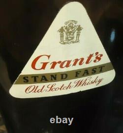 Vintage Store Display Glass Bottle-painted Label-2 Foot Tall-grant's-rare-lcbo