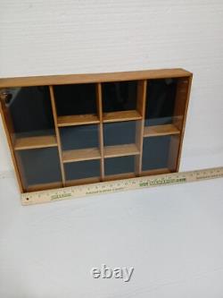 Vintage Tannery Lane Co Large 20 X 14 Display Case, Box With Slide In Glass