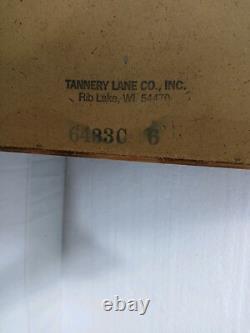 Vintage Tannery Lane Co Large 20 X 14 Display Case, Box With Slide In Glass