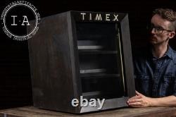 Vintage Timex Motorized Rotating Countetop Display Case
