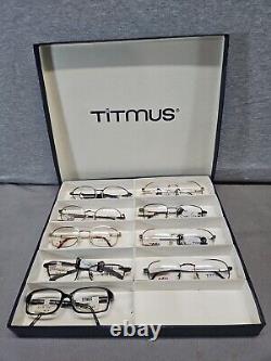 Vintage Titmus Advertising Display Box With 9 Glasses Frames New Box 1 (C17)